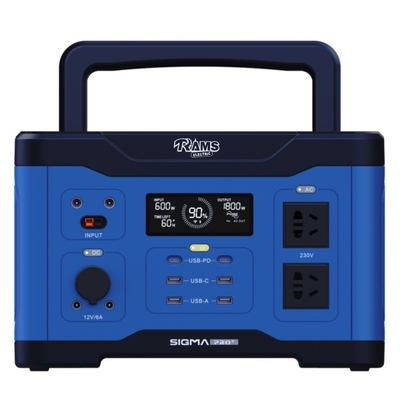 Электростанция 600W PD65W портативная на открытом воздухе средняя с дисплеем LCD динамическим