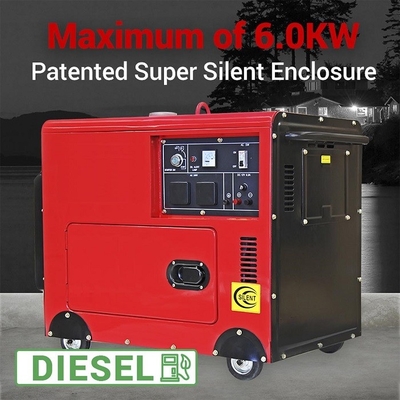 Режим двигателя генератора энергии 69db 15HP 6.5kw дизельный молчаливый малошумный
