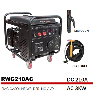 Двигатель нефти 15HP генератора дуговой электросварки RWG210AC 210A