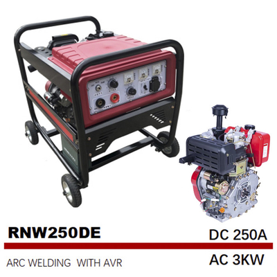 Сварщик танка средней частоты 12.5L генератора дуговой сварки AC 3KW 250 a DC