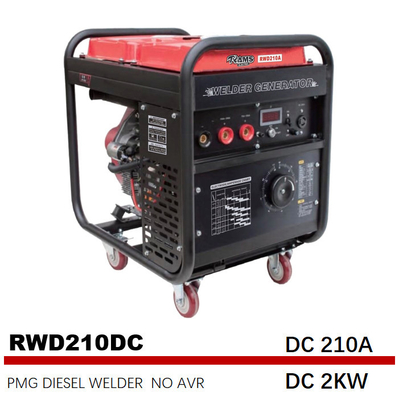 DC 1.6kw начала дизельного использующего энергию сварщика PMG электрический сваривая набор dg